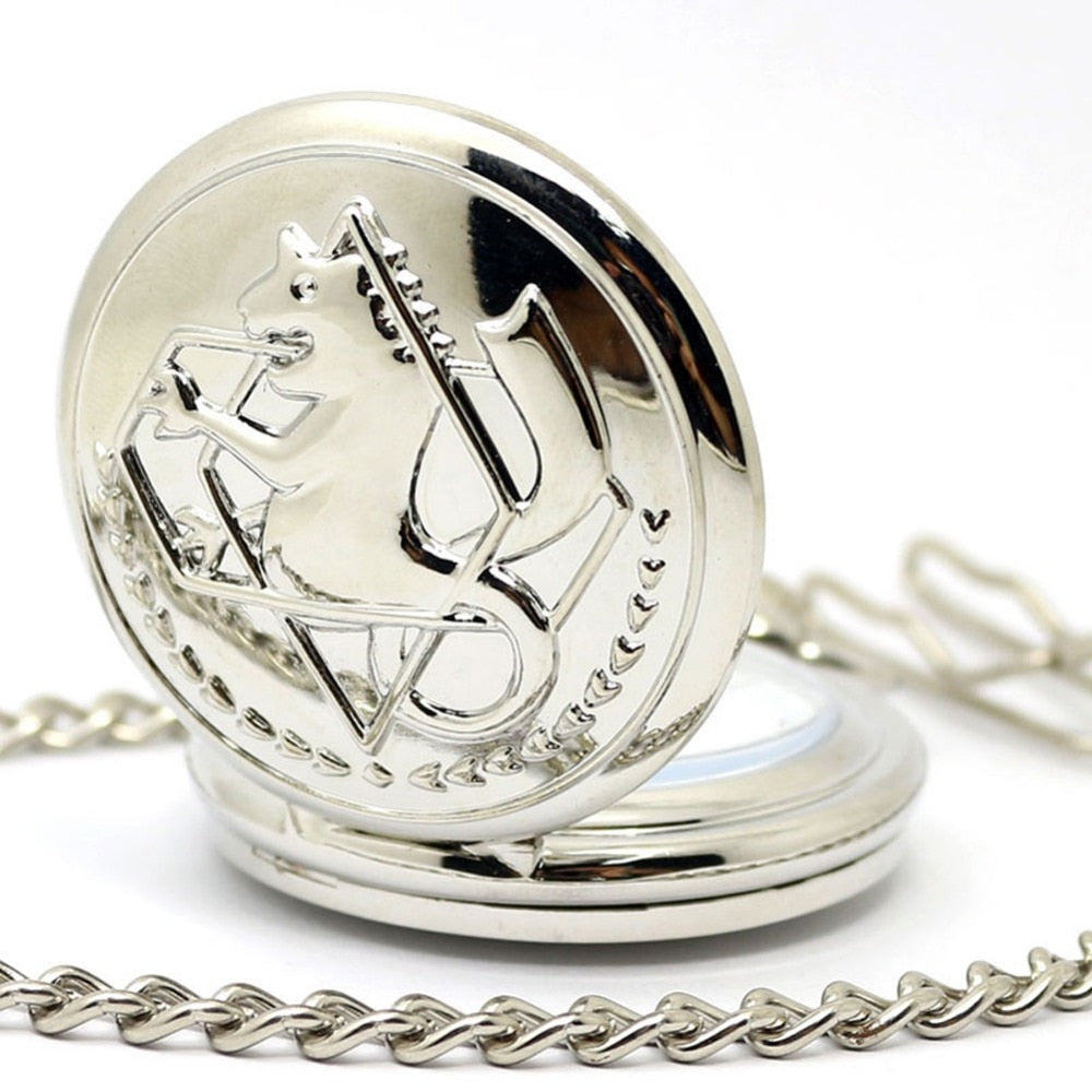 Animate Fullmetal Alchemist Design Quartz Analog Pocket Watch