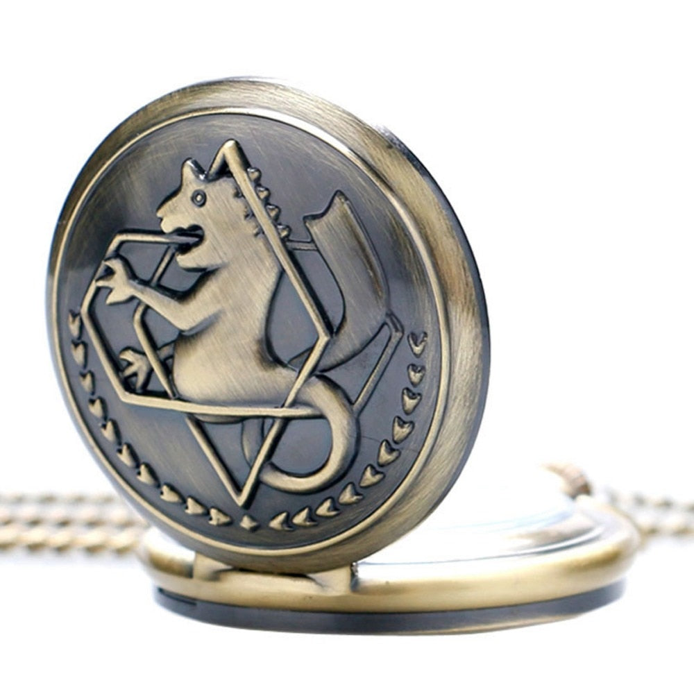 Animate Fullmetal Alchemist Design Quartz Analog Pocket Watch
