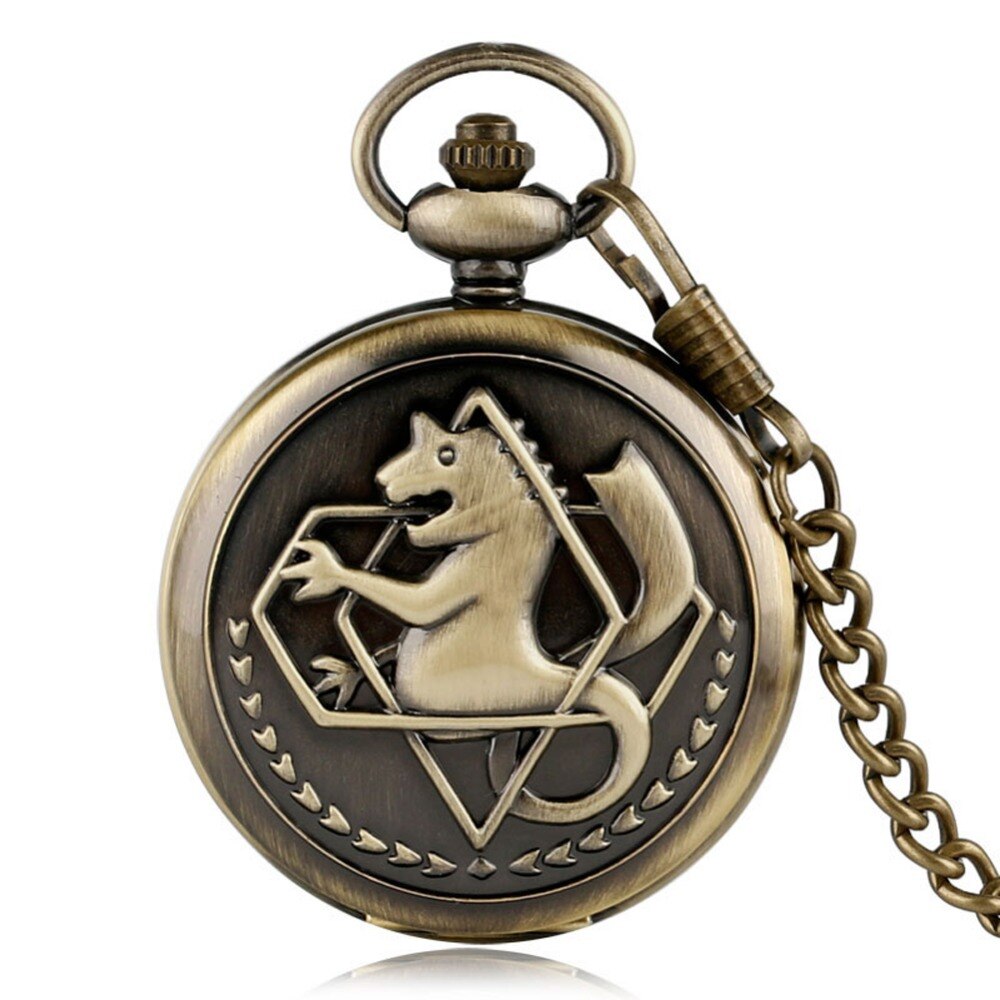 Animate Fullmetal Alchemist Design Quartz Analog Pocket Watch