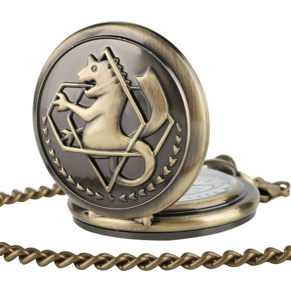 Animate Fullmetal Alchemist Design Quartz Analog Pocket Watch