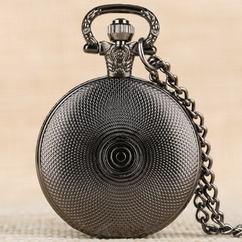 Retro Plated Physical Bitcoin Coins Ruble Replica BTC Quartz Pocket Watch