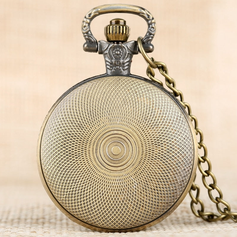 Retro Plated Physical Bitcoin Coins Ruble Replica BTC Quartz Pocket Watch