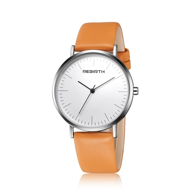 vintage classic Quartz Wristwatch Elegant Simple Leather Strap Watch