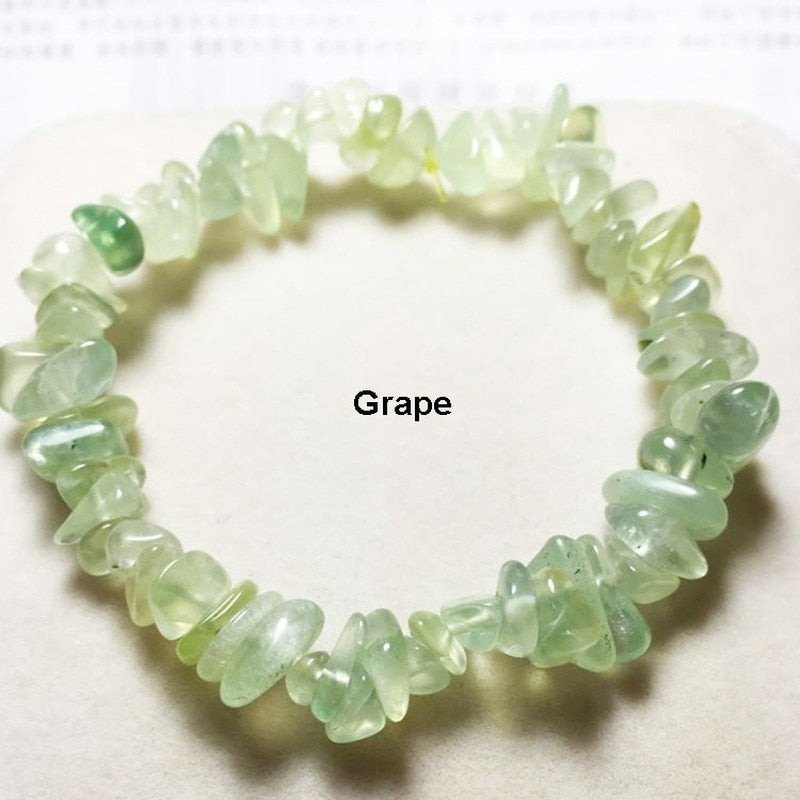 Hot Irregular Natural Crystals Chakras Stone Bracelet
