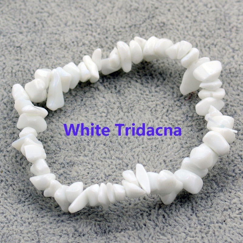 Hot Irregular Natural Crystals Chakras Stone Bracelet