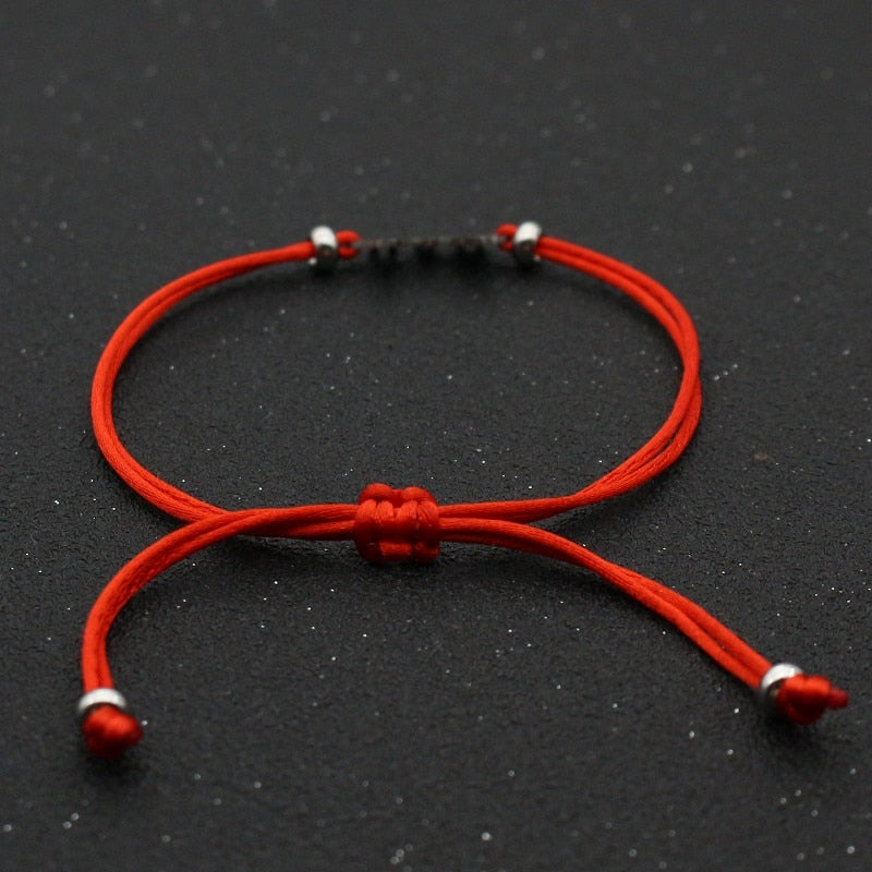 Family Dad Mom Daughter Lucky Red String Bracelets for Women