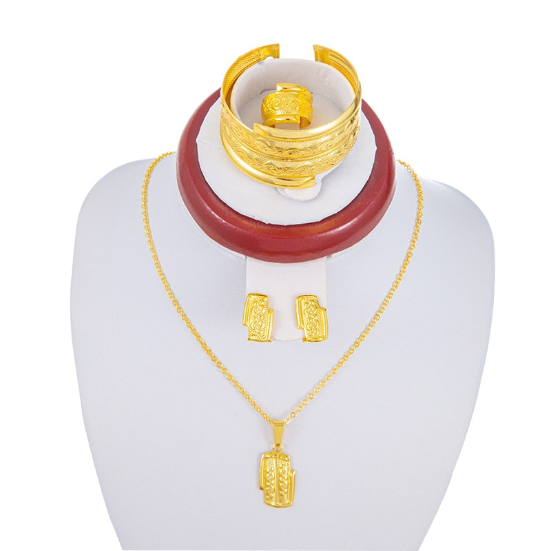 Ethiopian Kids Rings Earrings Sets