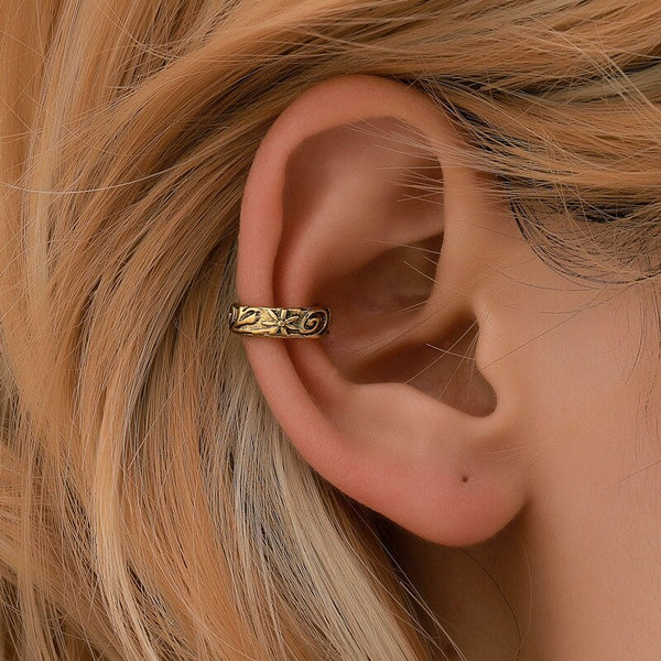 Pendientes de acero inoxidable sin perforar