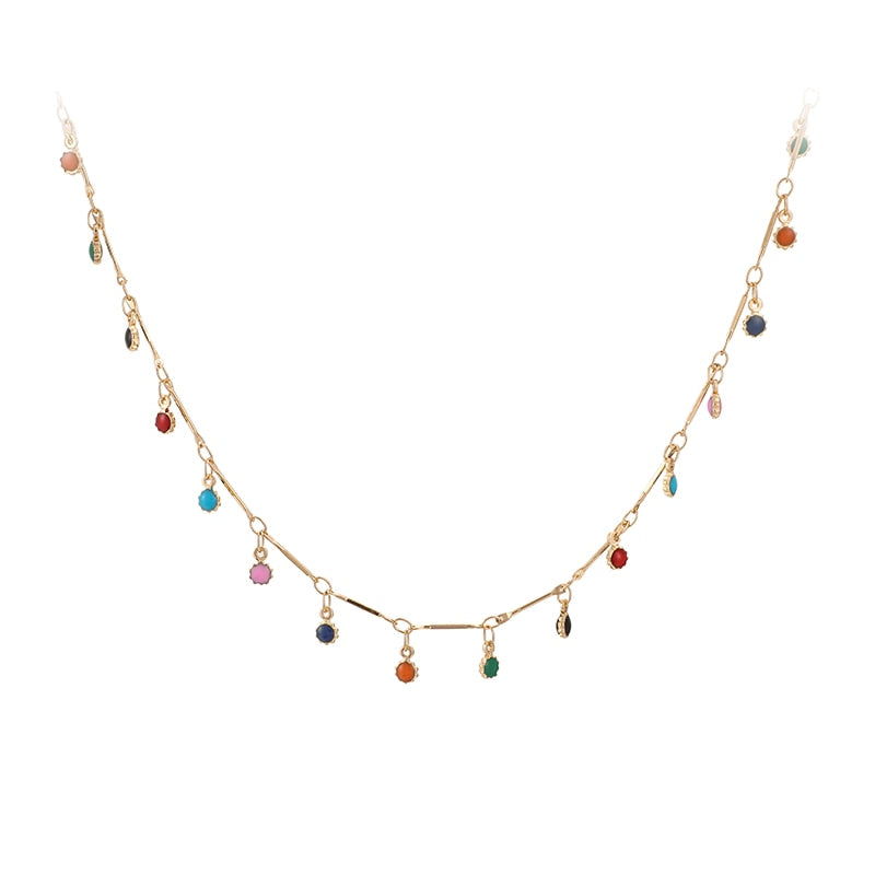 Tocona Bohemian Colorful Beaded Necklace