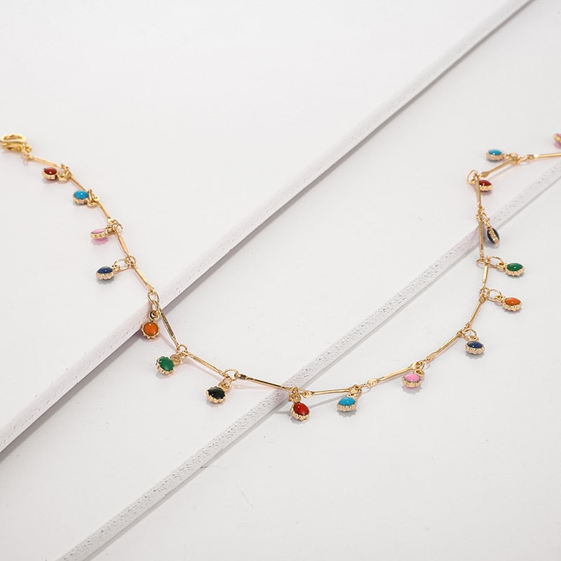 Tocona Bohemian Colorful Beaded Necklace