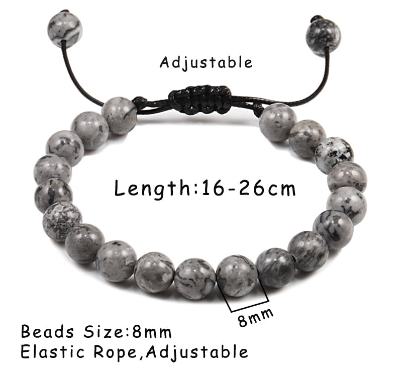 8mm Tiger Eye Stone Beads Bracelet
