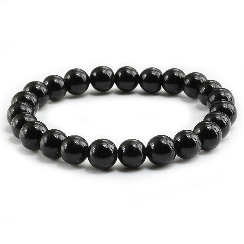 Natural Stone Lava Matte Hematite Beads Bracelet