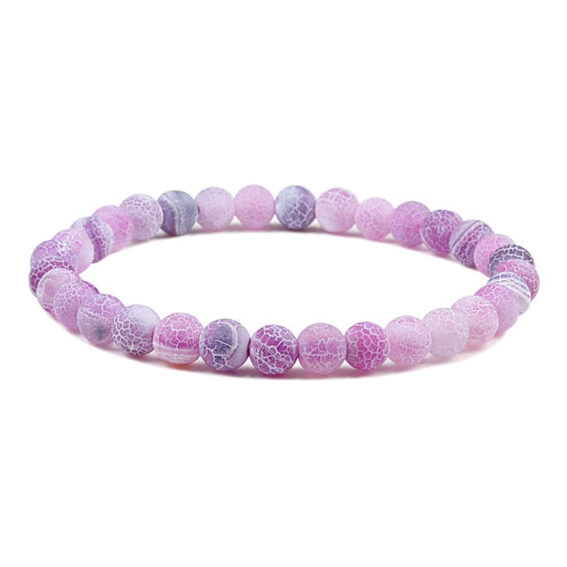 Purple Agates Natural Weathered Gem Stone Bead Strand Women