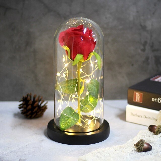 Beauty And The Beast Red Rose