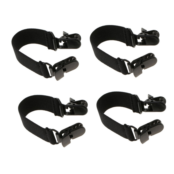 2 pares de correas elásticas para botas y pantalones con clip