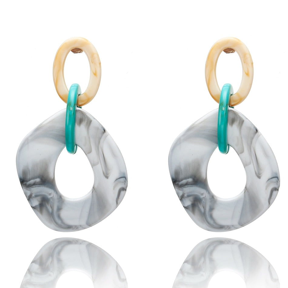 Women Acrylic Minimalist Earrings