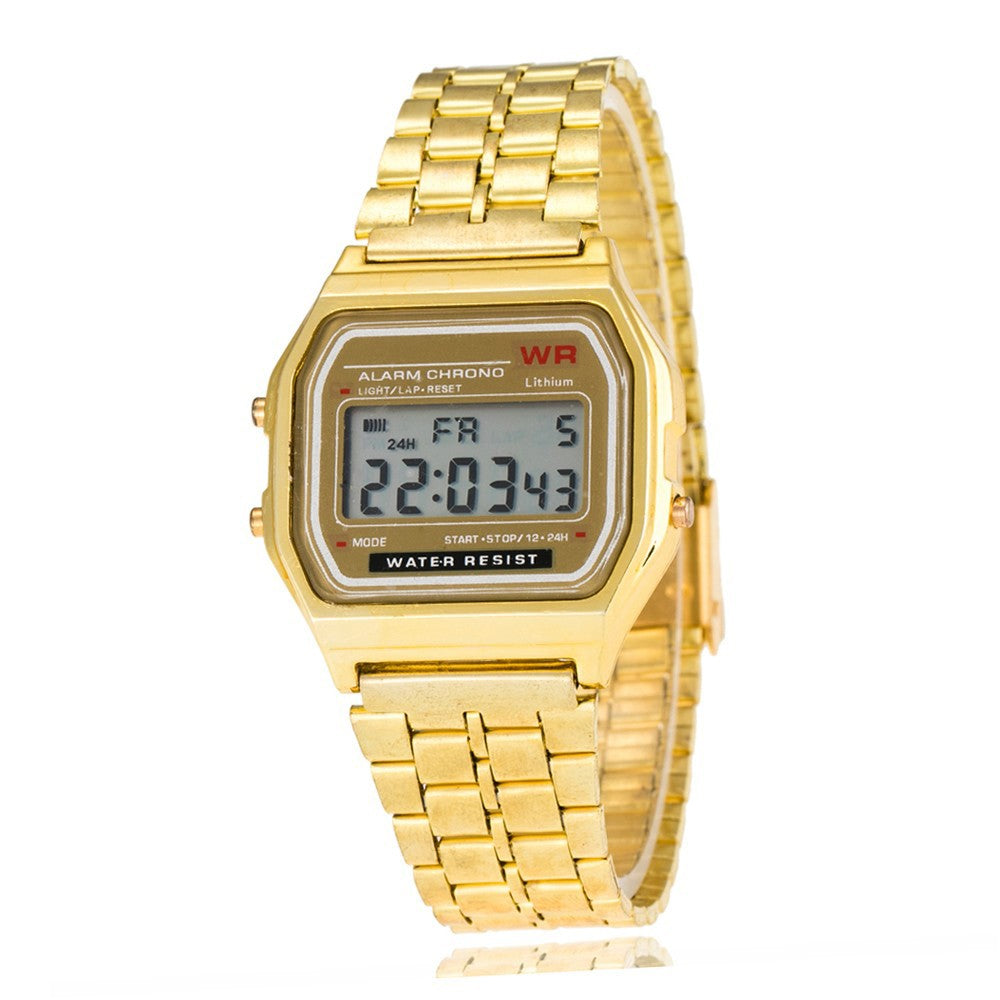 Stainless Steel LED Men Watch Digital Dress Watch