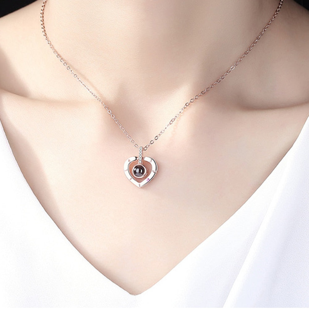 100 Language I Love You Stainless Steel Pendant