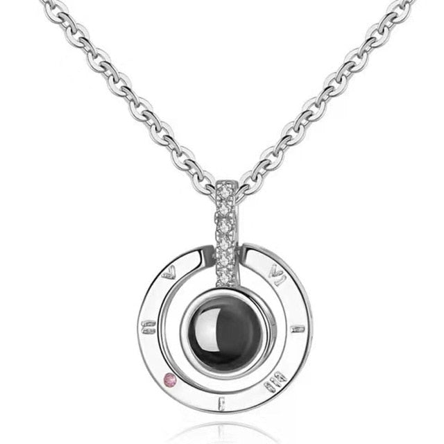 100 Language I Love You Stainless Steel Pendant