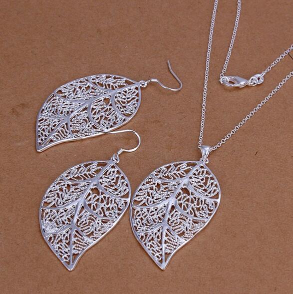 fashion Pretty  charms wedding silver color  jewelry set