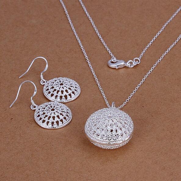 fashion Pretty  charms wedding silver color  jewelry set