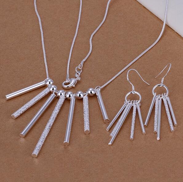 fashion Pretty  charms wedding silver color  jewelry set