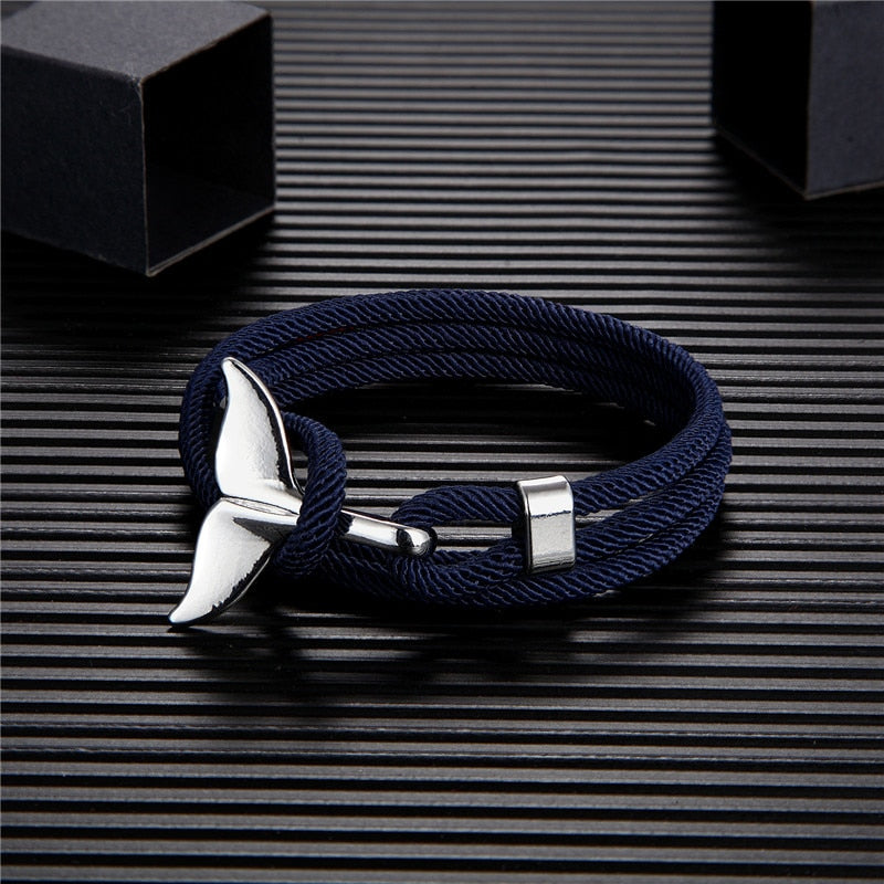 Fashion Whale Tail Anchor Bracelets