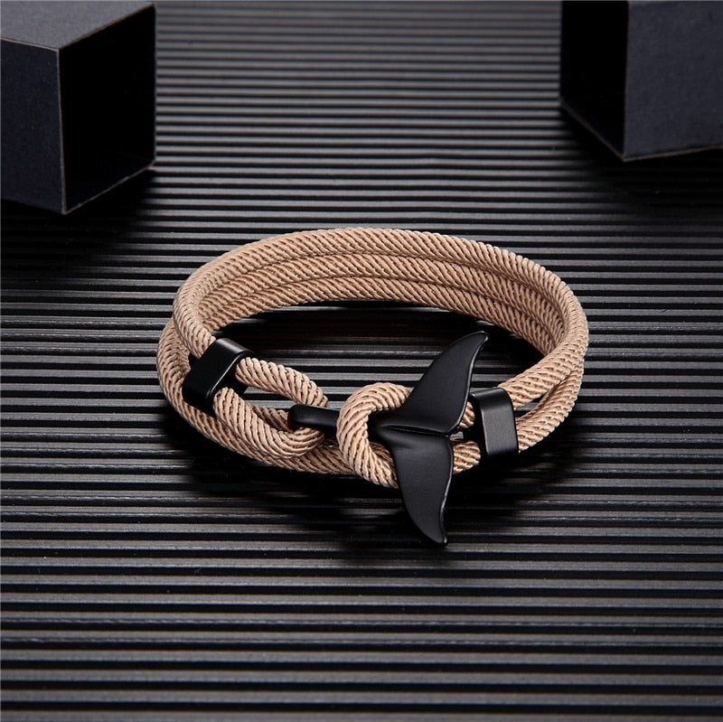 Fashion Whale Tail Anchor Bracelets
