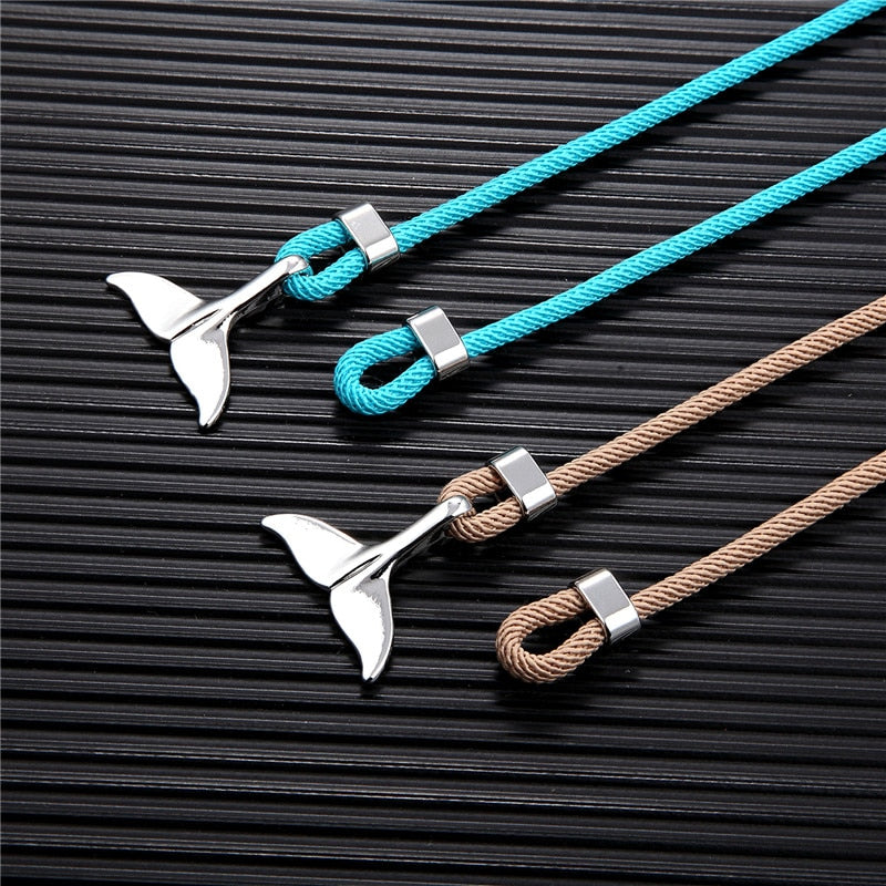 Fashion Whale Tail Anchor Bracelets