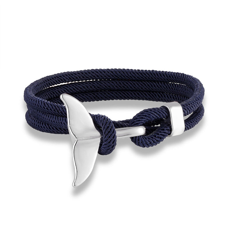 Fashion Whale Tail Anchor Bracelets