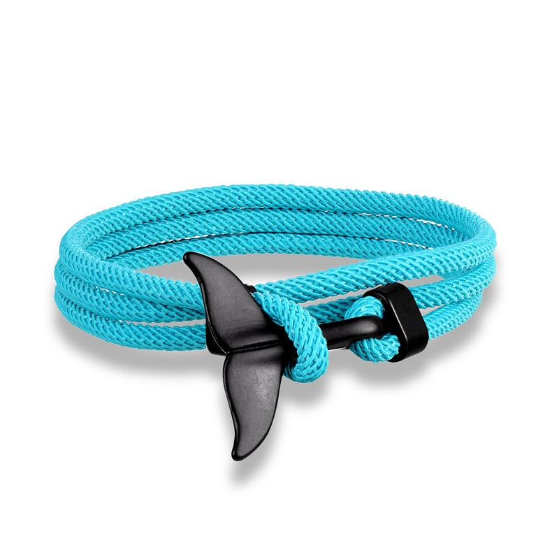 Fashion Whale Tail Anchor Bracelets