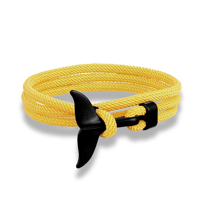 Fashion Whale Tail Anchor Bracelets