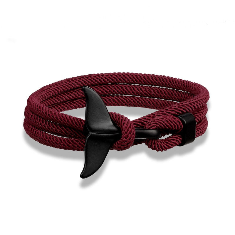 Fashion Whale Tail Anchor Bracelets