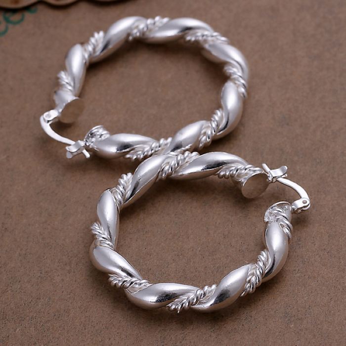 Fashion high quality jewelry silver color earrings