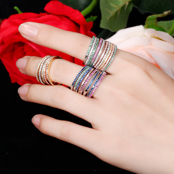 3Pcs Party Finger Rings Set For Women