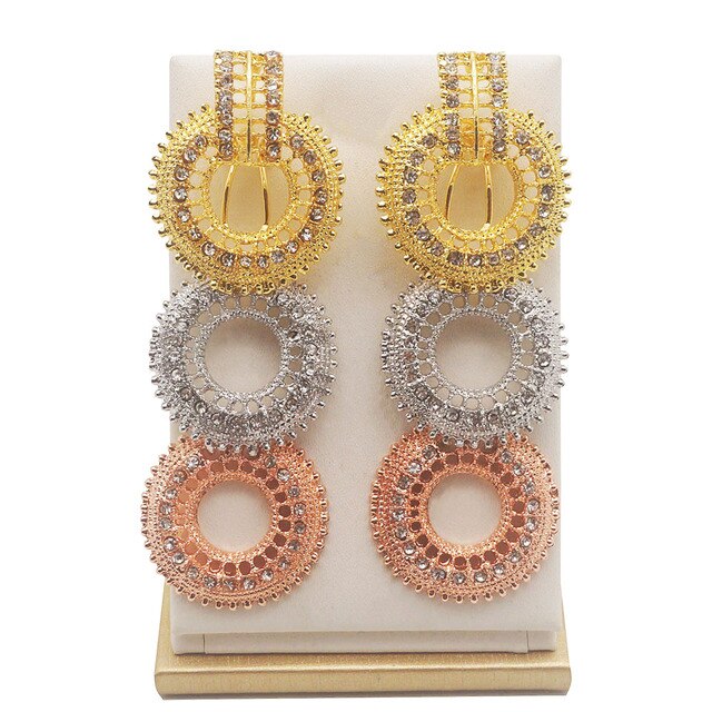 women necklace bridal jewelry sets stone pendant EARRING SETS