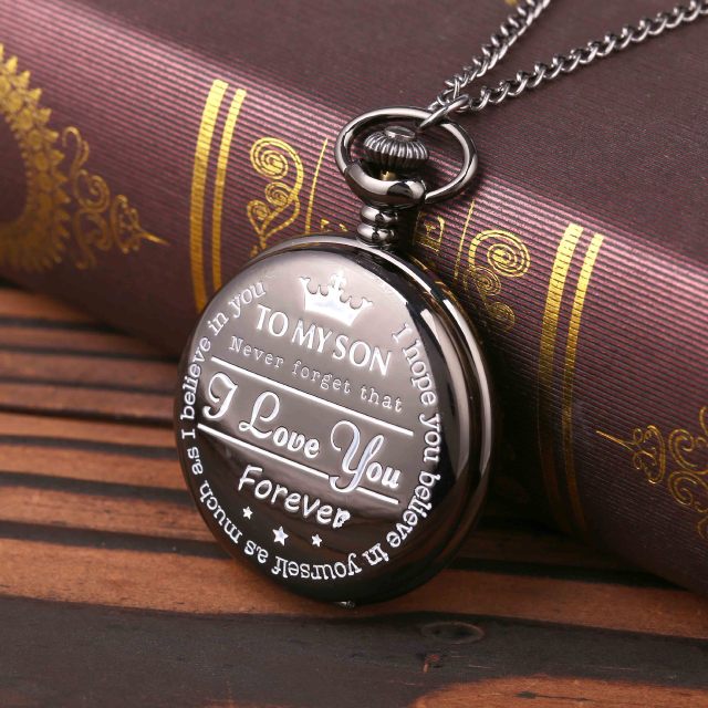 "To My Son I Love You" Series Pocket Watch