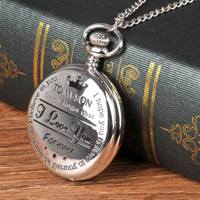 "To My Son I Love You" Series Pocket Watch