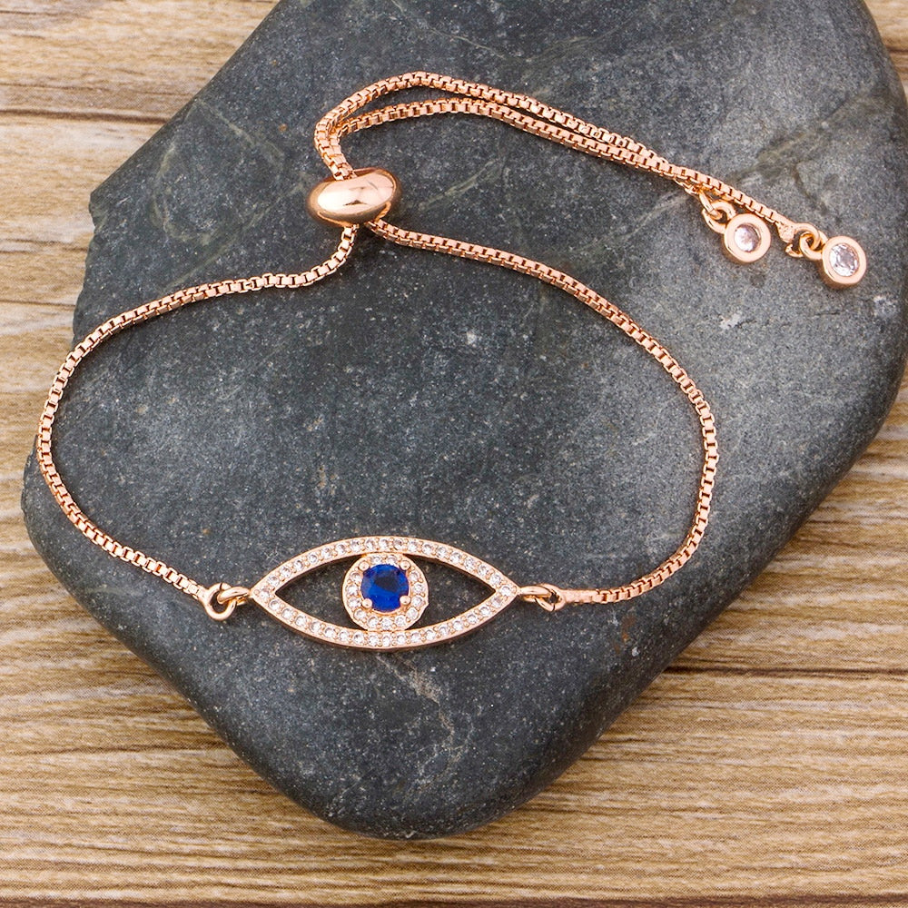 Luxury  Classic Evil Eye Charm Bracelet