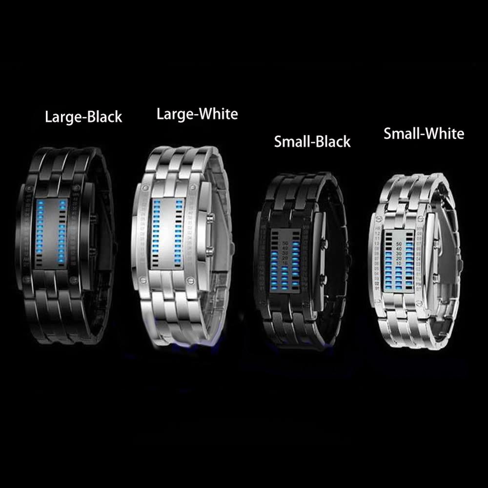 LED Date Bracelet Watch Binary Wristwatch Sport Watches