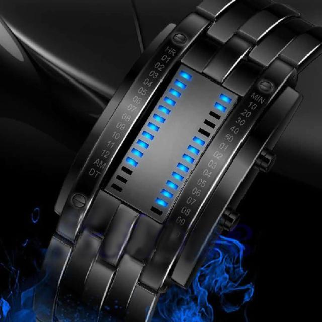 LED Date Bracelet Watch Binary Wristwatch Sport Watches