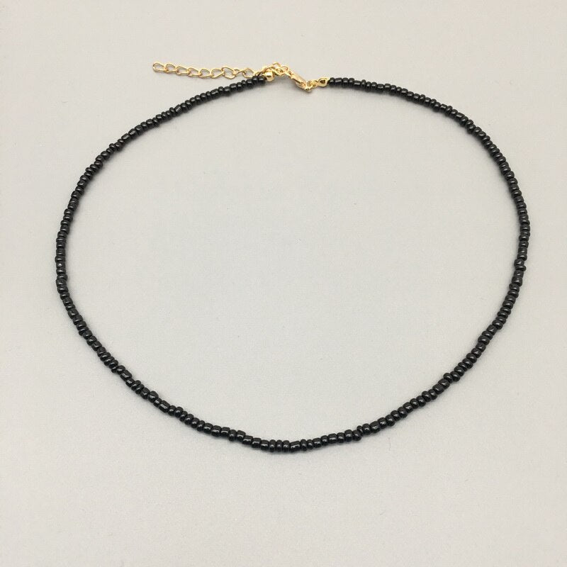 Simple Seed Beads Strand Necklace