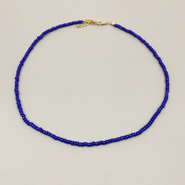 Simple Seed Beads Strand Necklace