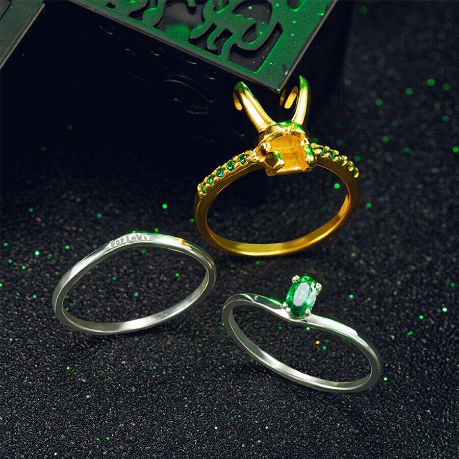 925 Sterling Silver Loki Helmet Ring