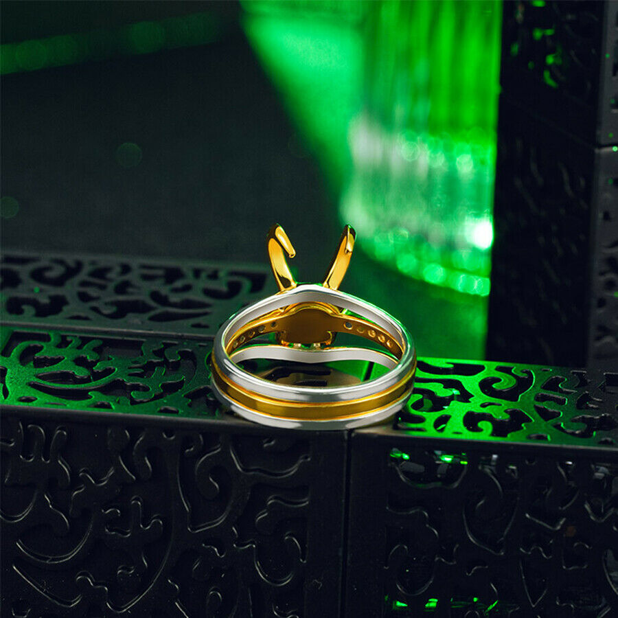 925 Sterling Silver Loki Helmet Ring