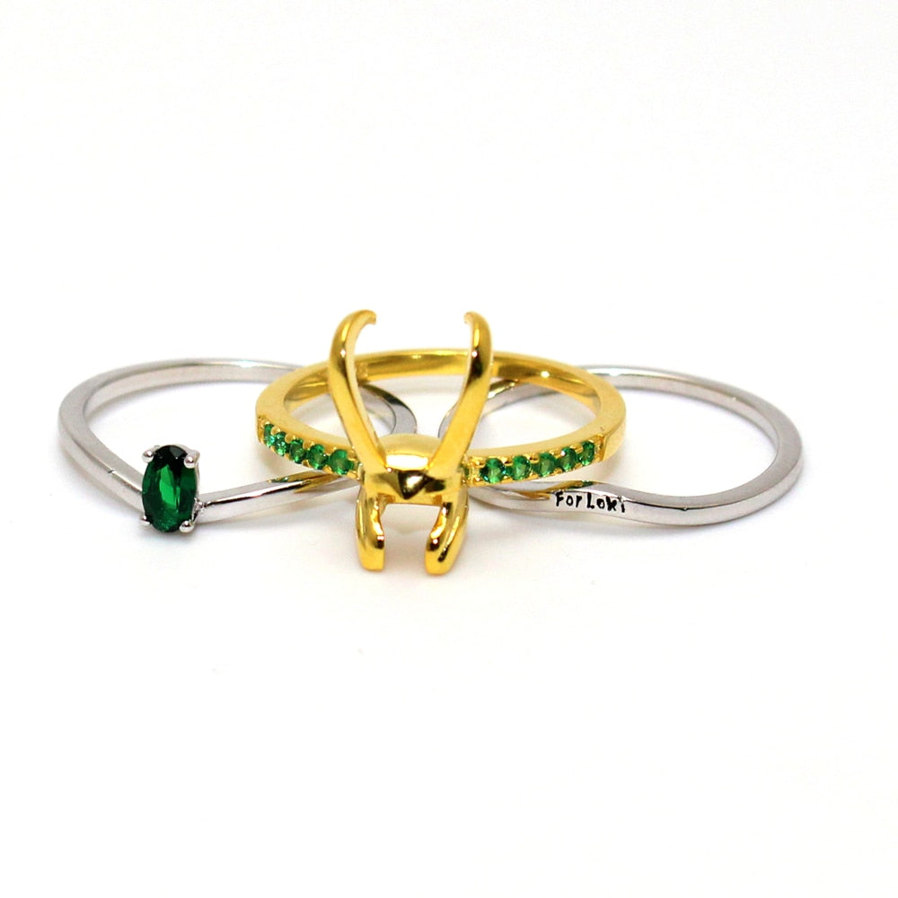 925 Sterling Silver Loki Helmet Ring
