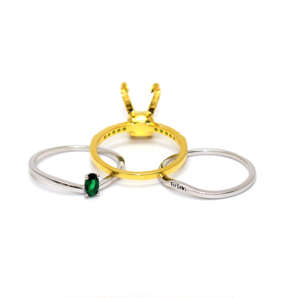 925 Sterling Silver Loki Helmet Ring