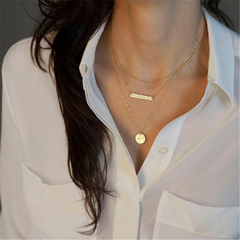 Bohemian Tiny Heart Star Necklace