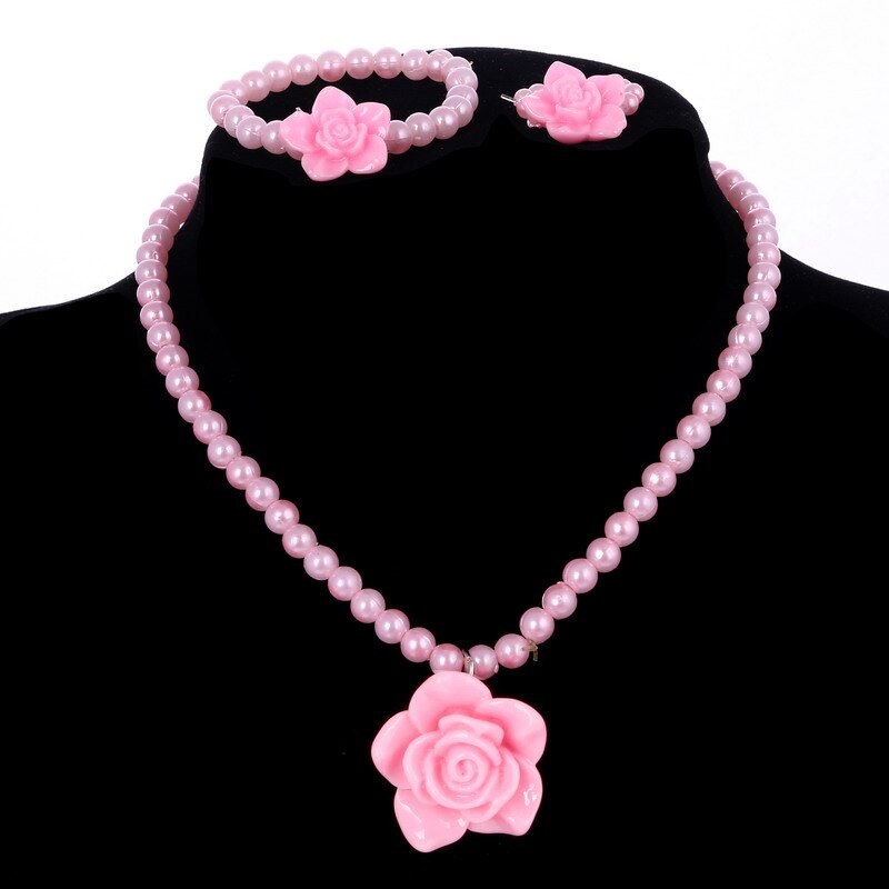 Best Baby Pink Girl Kids Jewelry Set