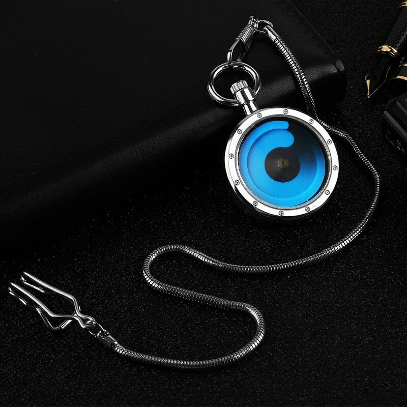 Color Gradient Concept Men Women Pocket Watch